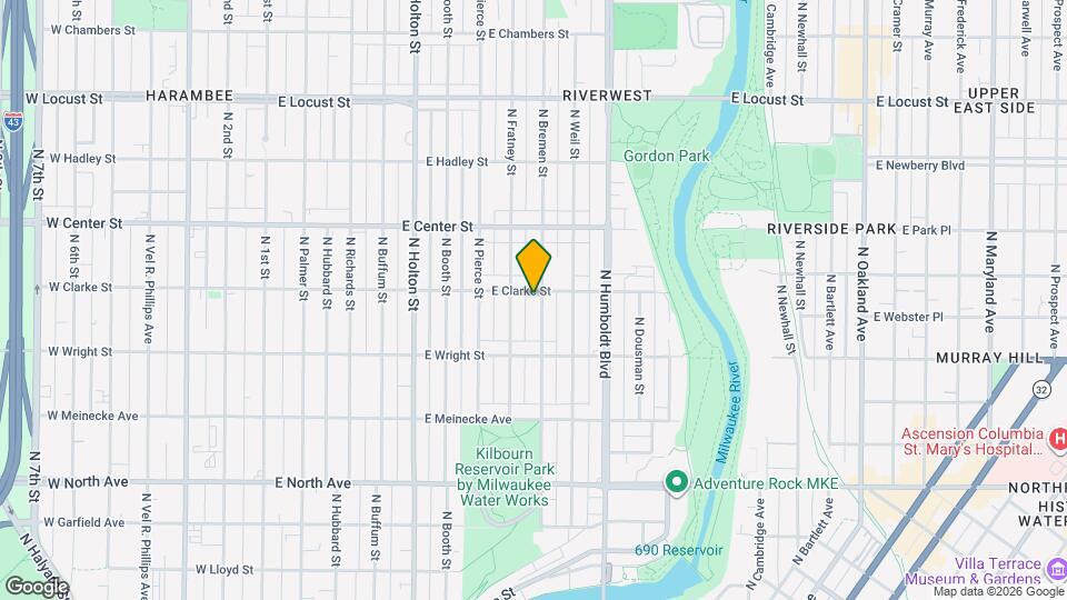 829 E Clarke St Map and Location Details