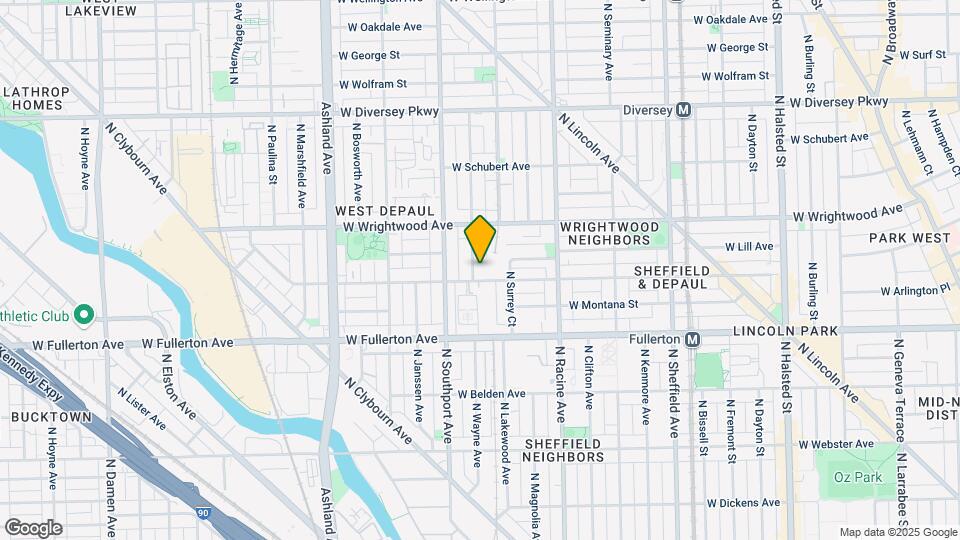 2501 N Wayne Ave Map and Location Details