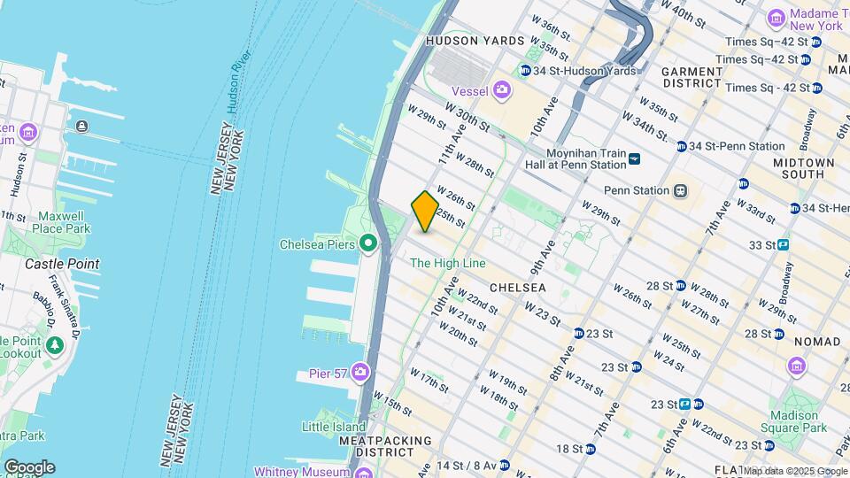 555 W 23 St Map and Location Details