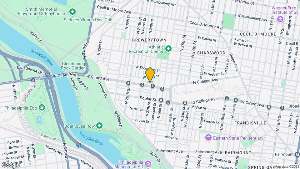 2701 W Girard Ave Map and Location Details