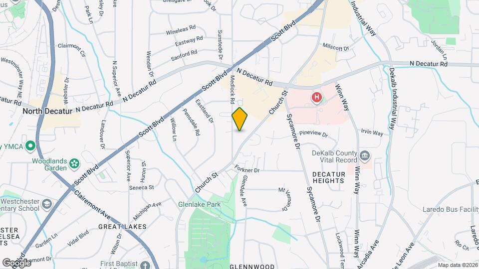 1384 Church St, Unit B Mapa y Detalles de la Ubicación