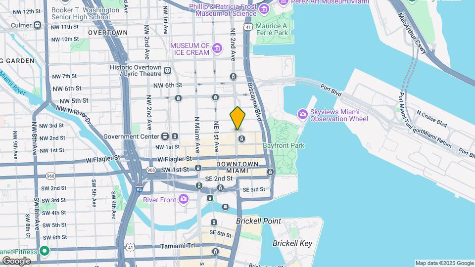 133 NE 2nd Ave., Apt. #1006 Map and Location Details
