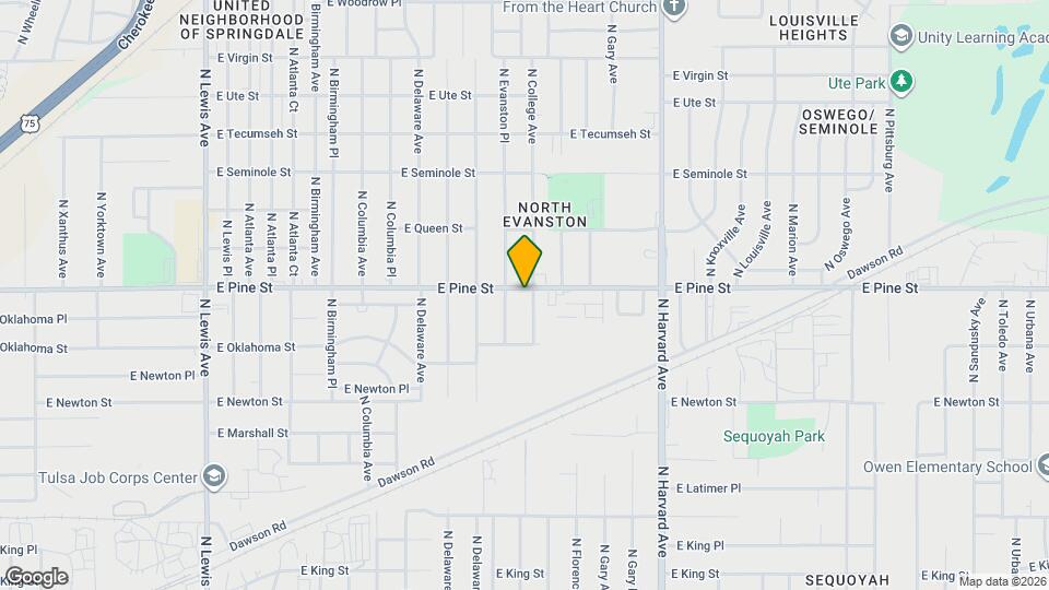 1462 N College Ave Map and Location Details