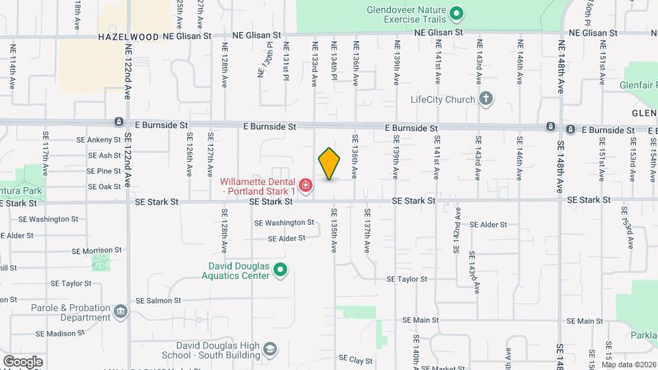 13437 SE Stark St Map and Location Details