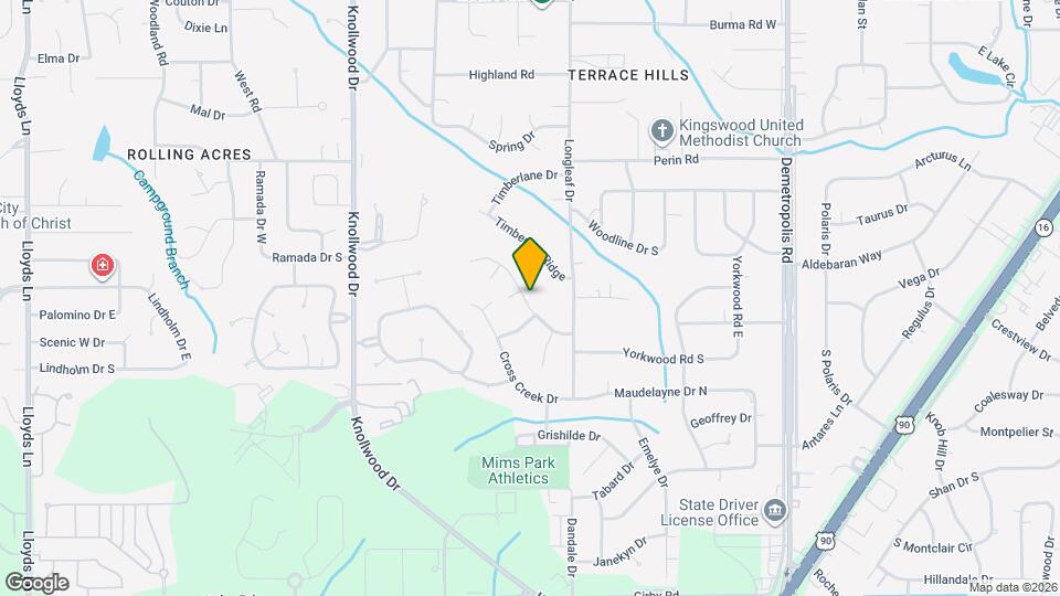 5408 Larchmont Dr Map and Location Details