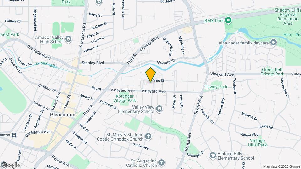 3847 Vineyard Ave Map and Location Details