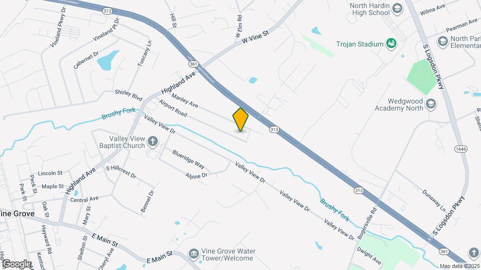 208 Airport Road Map and Location Details