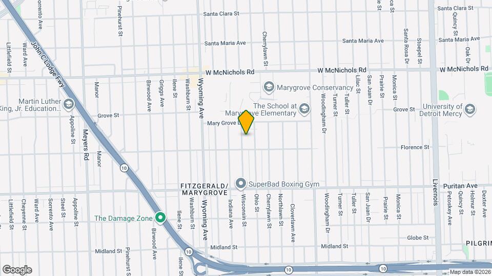 16546 Wisconsin St Map and Location Details