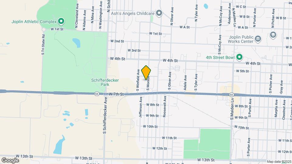 614 S Monroe Ave Map and Location Details