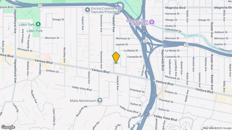 4744 Haskell Ave Map and Location Details