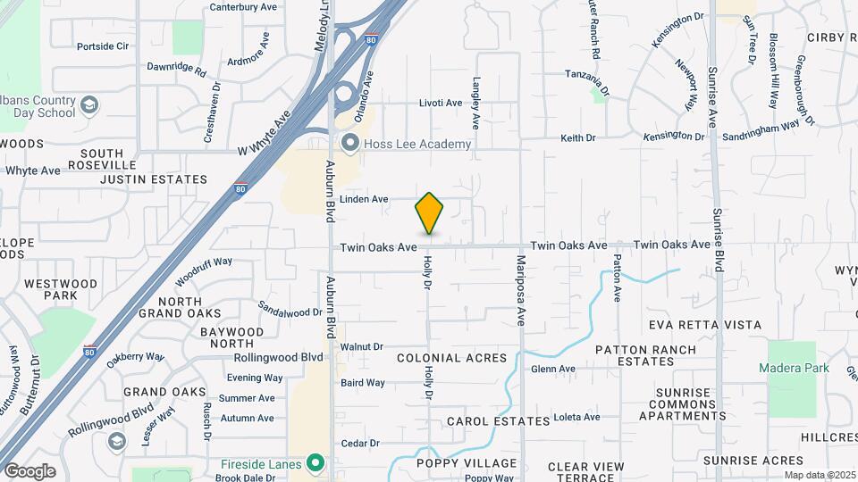 7601-7611 Twin Oaks Ave Map and Location Details