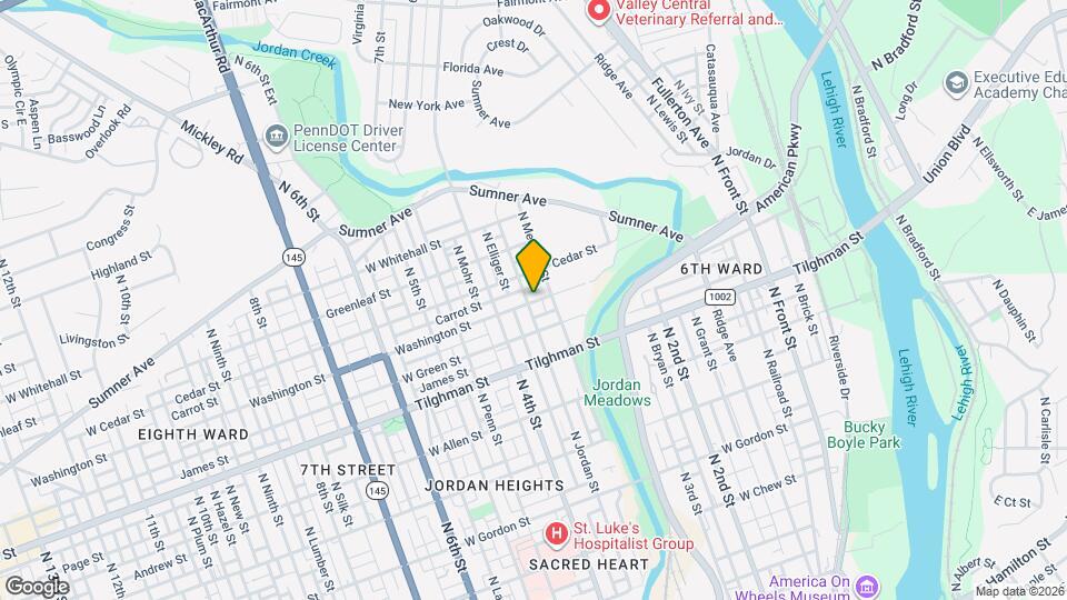 801 N Jordan St Map and Location Details