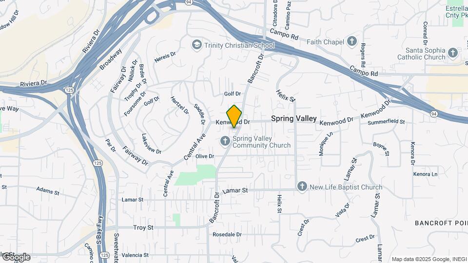 3420 Bancroft Dr Map and Location Details