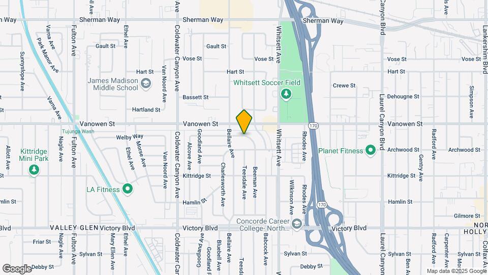 12658 Welby Way Map and Location Details