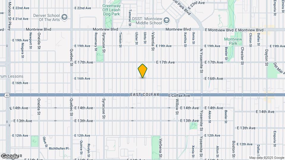1571 Uinta St Map and Location Details