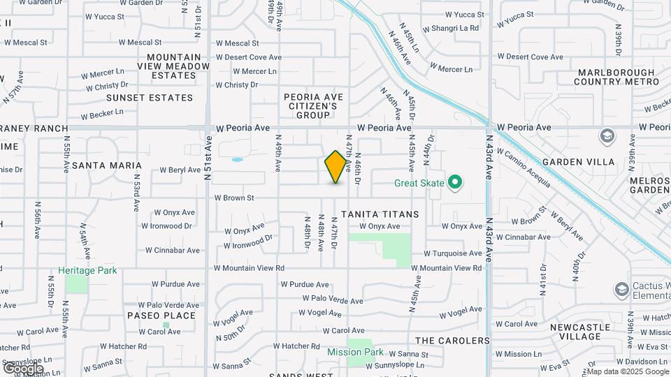 4715 W Cheryl Dr Map and Location Details