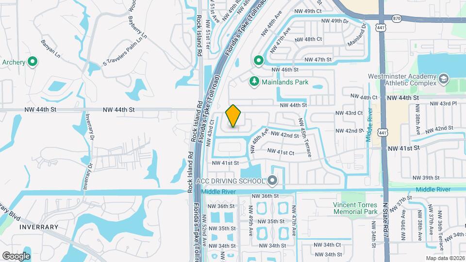 5039 NW 42nd St Map and Location Details