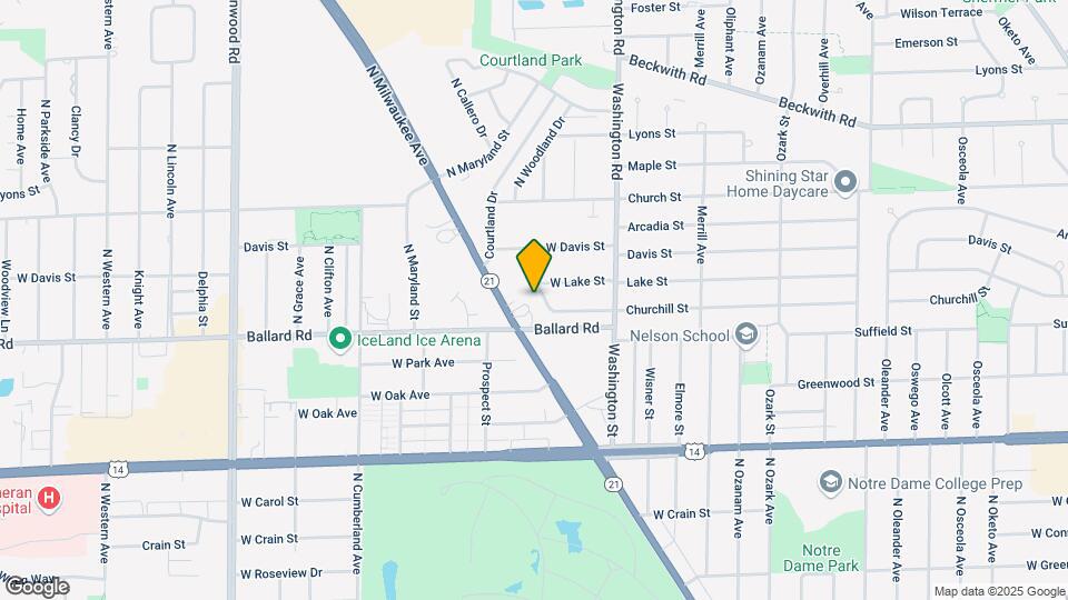 9032 N Churchill Cir Map and Location Details