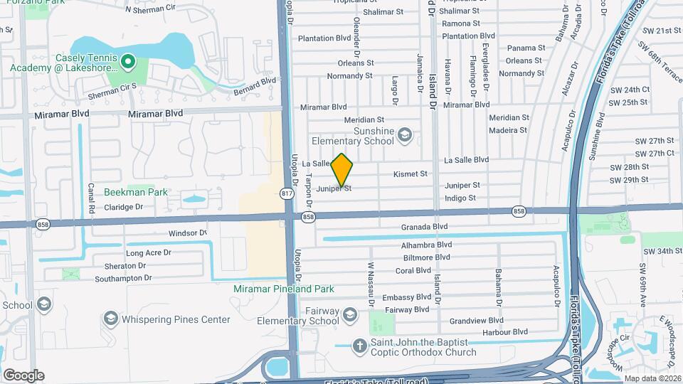 7904 Juniper St Map and Location Details