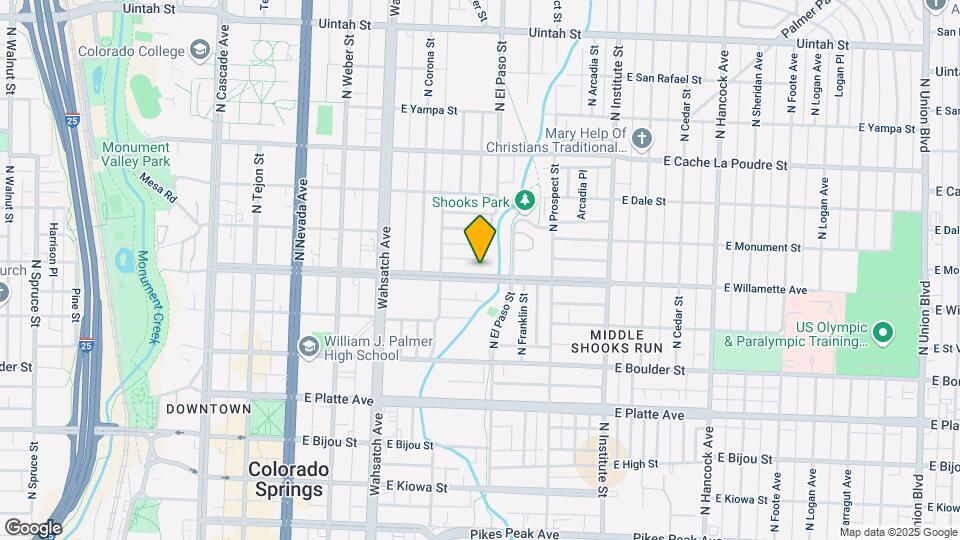 634 E Willamette Ave Map and Location Details