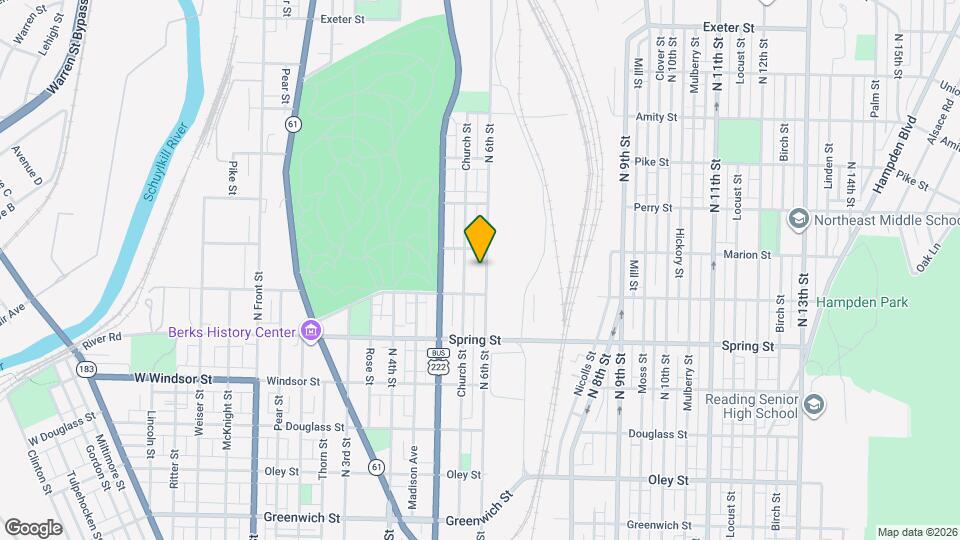 1128 N 6th St Map and Location Details