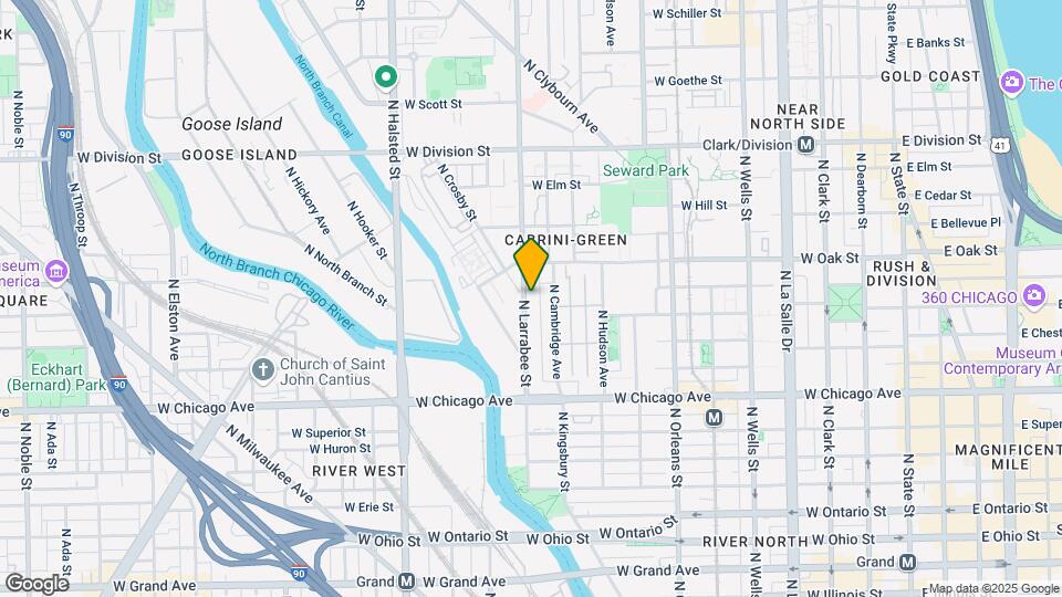 925 N Larrabee St Mapa y Detalles de la Ubicación