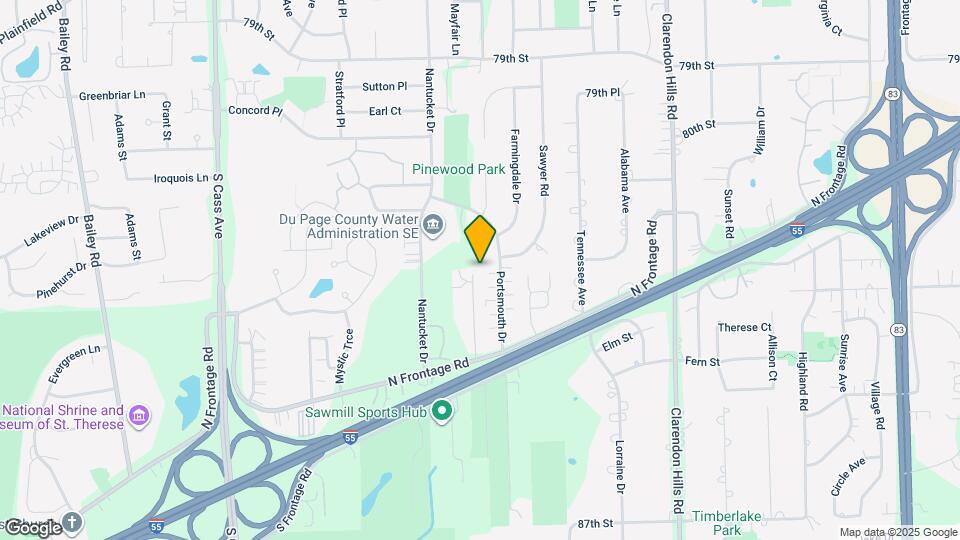 8231 Woodland Dr Map and Location Details
