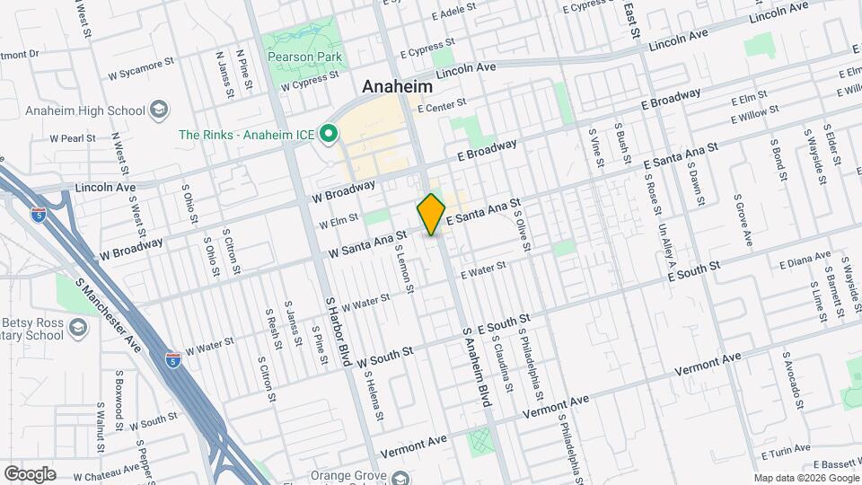 507 S Anaheim Blvd, Unit The boulevard 1 Map and Location Details