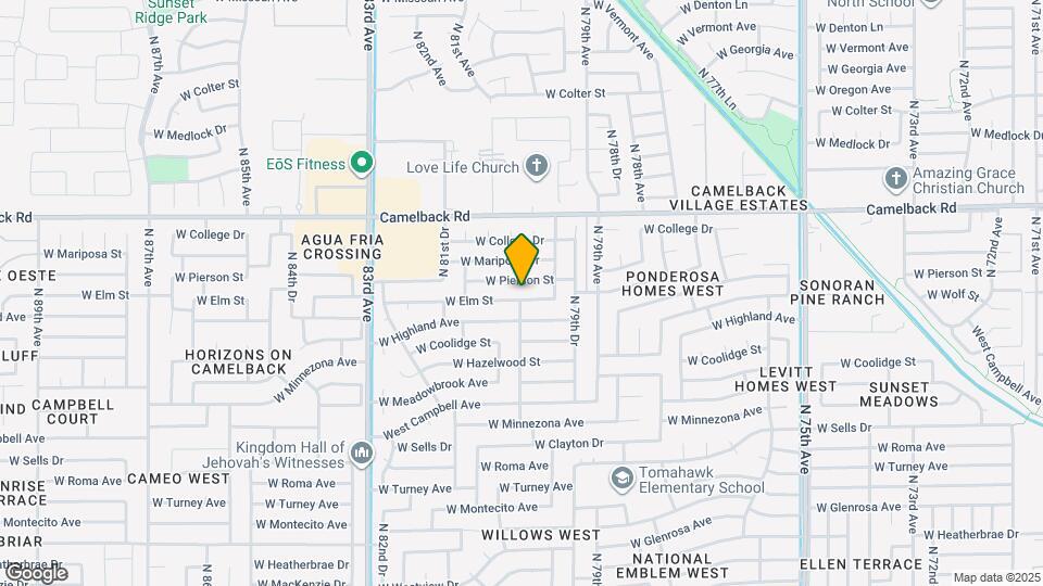 7970 W Elm St Map and Location Details