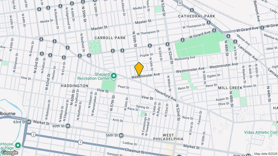 5502 Westminster Ave Map and Location Details