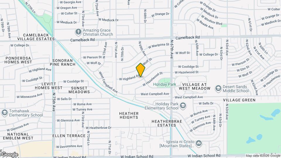 6908 W Coolidge St Map and Location Details