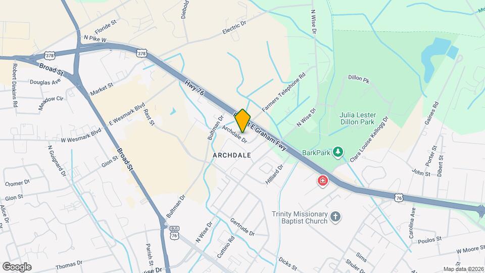 655 Archdale Dr Map and Location Details