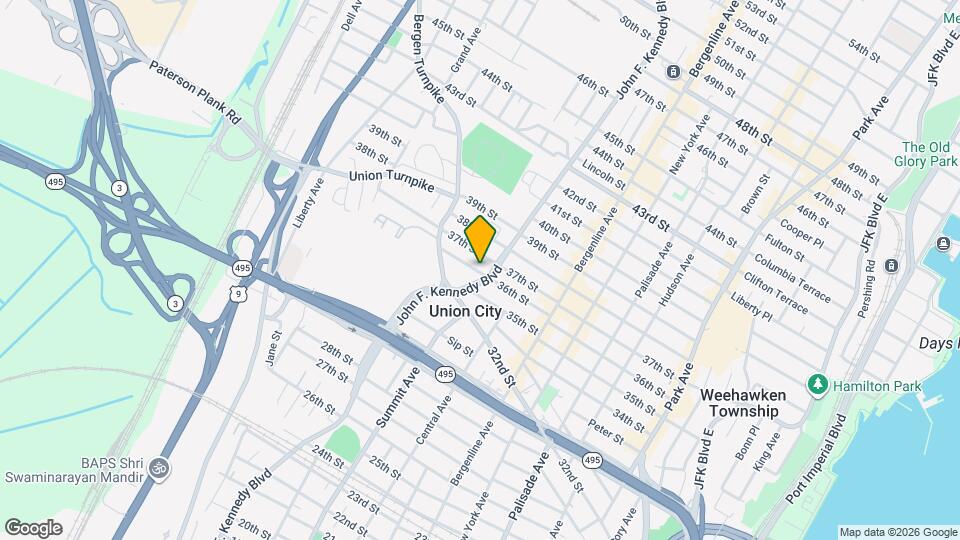 616 36th St, Unit 2 Map and Location Details