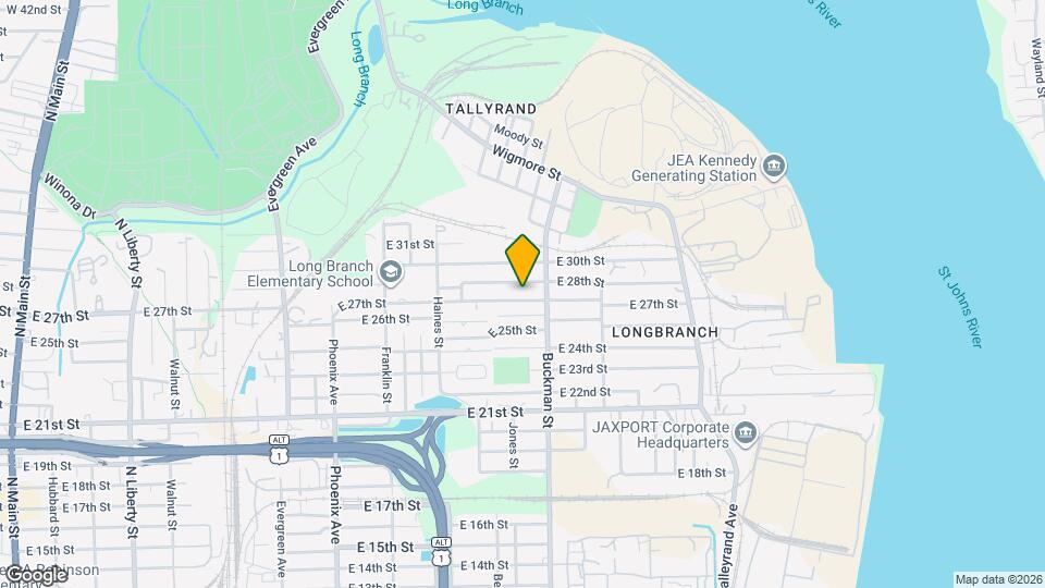 1551 E 27th St Map and Location Details