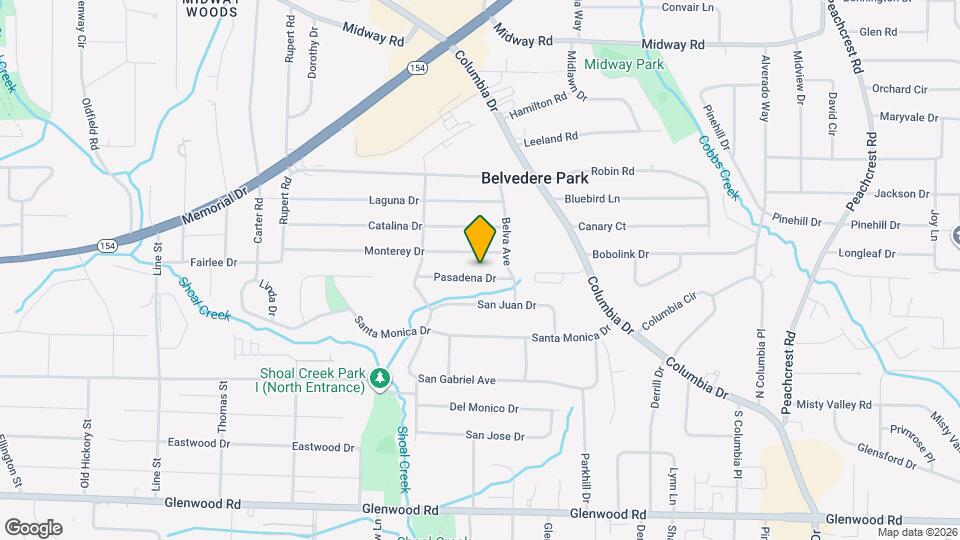 3024 Pasadena Dr Map and Location Details