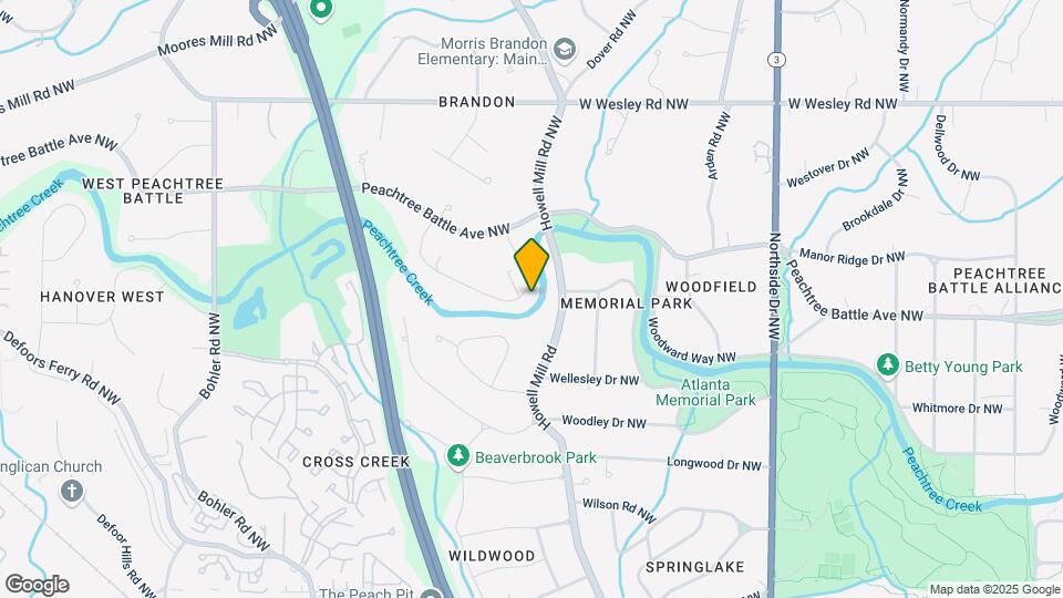 918 Peachtree Battle Cir NW Map and Location Details