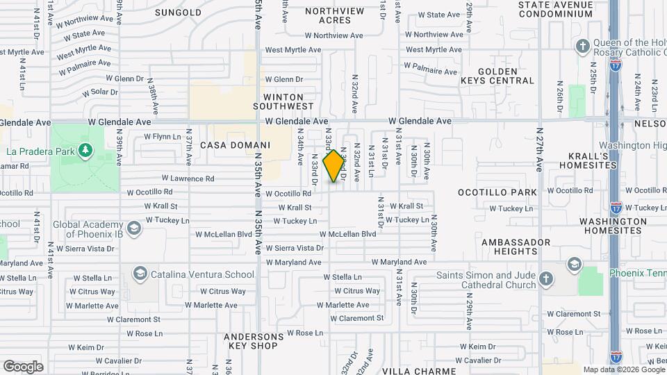 6701 N 33rd Ave Map and Location Details