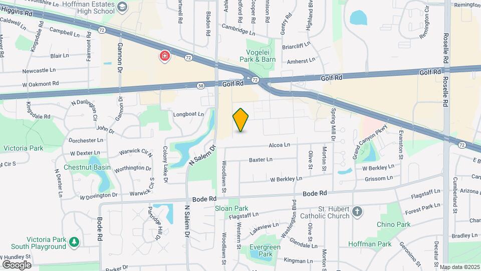 1035 Higgins Quarters Dr Map and Location Details