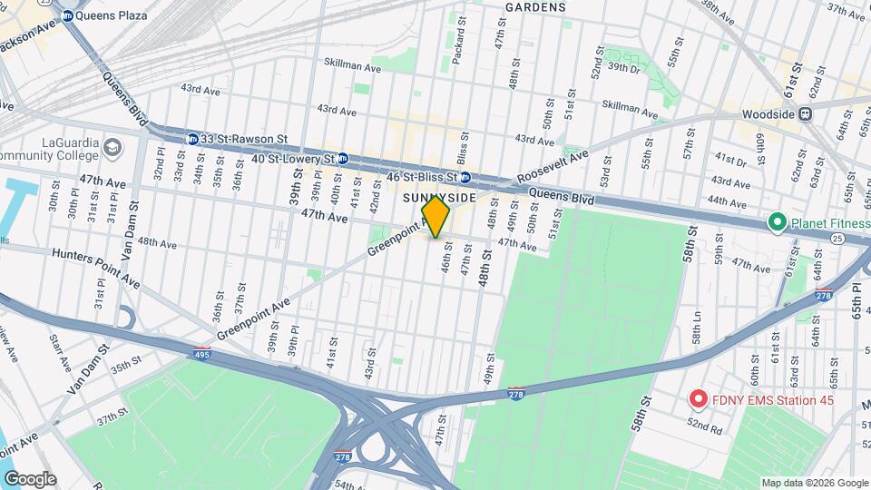 47-11 45th St Map and Location Details