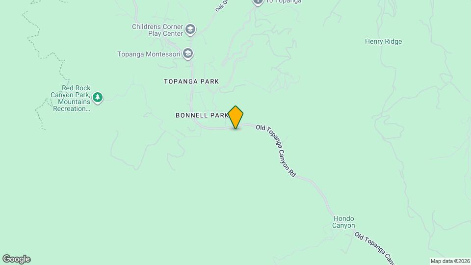 1149 Old Topanga Canyon Rd Map and Location Details