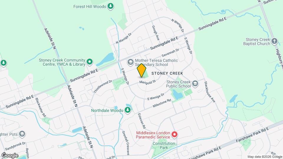 890 Marigold St Map and Location Details