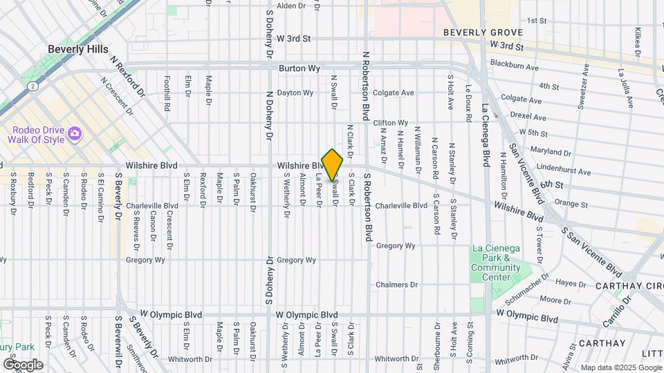 133 S Swall Dr Map and Location Details