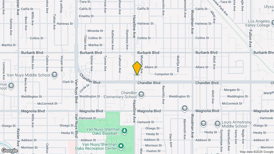 5412 Hazeltine Ave Map and Location Details