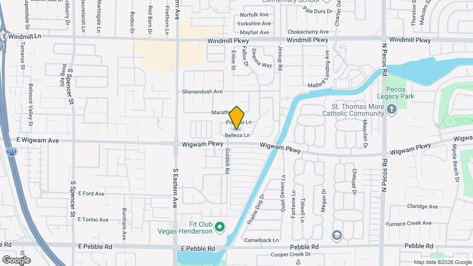 2840 Belleza Ln Map and Location Details