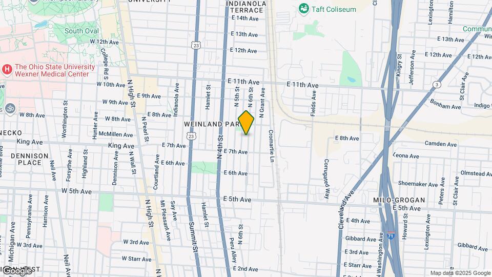 1337 N 6th St Map and Location Details