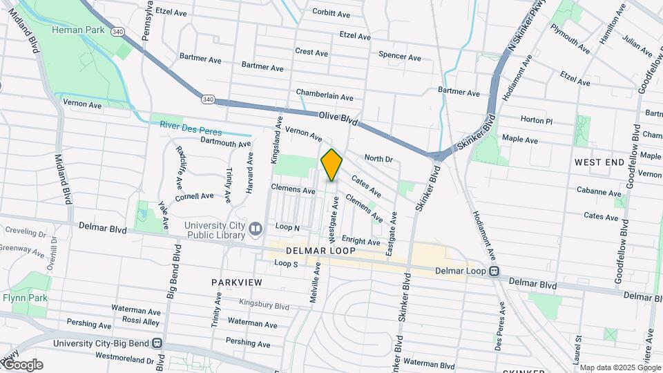 807 Westgate Ave Mapa y Detalles de la Ubicación