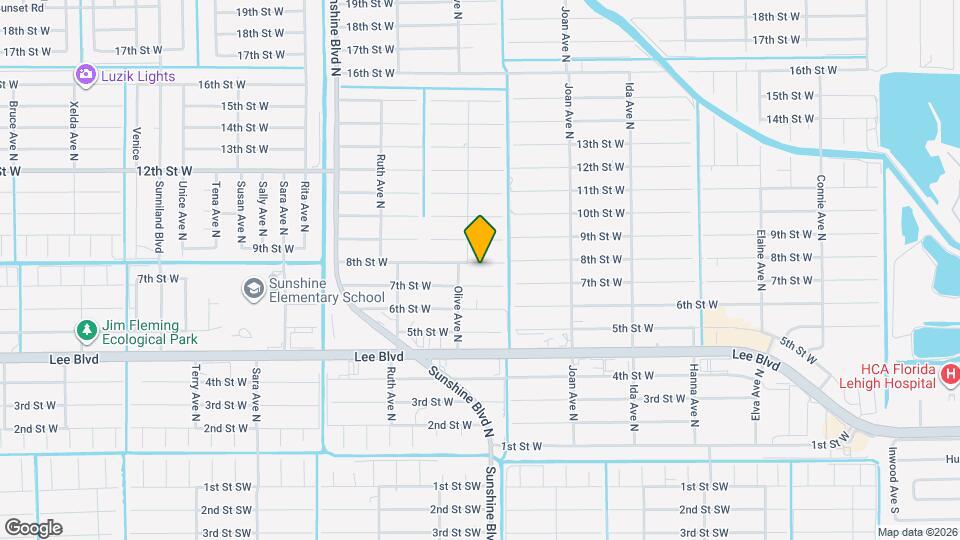 3109 8th St W Map and Location Details