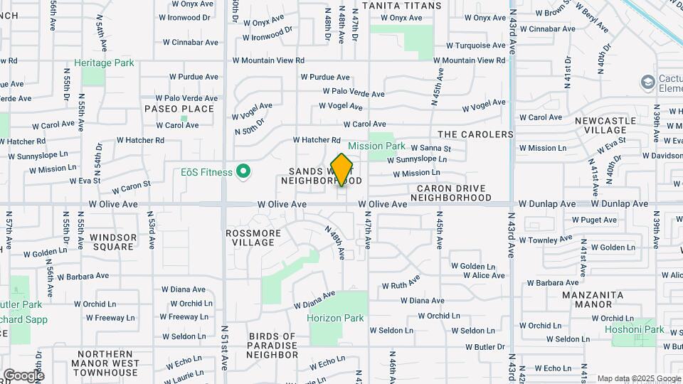 4758 W Caron St Mapa y Detalles de la Ubicación