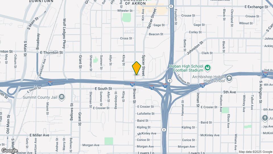 685 Brown St Map and Location Details