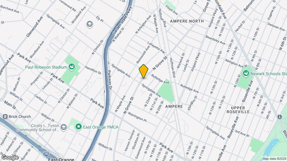 442 N Grove St Mapa y Detalles de la Ubicación